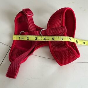 🌸NWOT Bright Red Dog Harness with Adjustable Straps and Breathable Fabr…